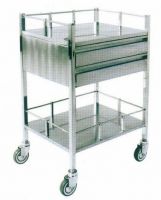 B20 Stainless steel two-drawer medicine delivery trolley