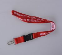China lanyard factory sells polyester woven neck lanyards at affordable prices