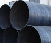 Sell spiral steel pipes for fluid transportation