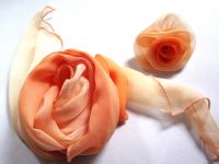 Chiffon Scarf with Rose Brooch/Other colors are available