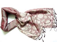 Silk Scarf with Floral designs