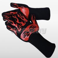 Seeway 932F Cut Resistant Fire Proof Microwave Glove with Non-Slip Silicone Grip