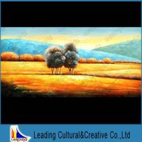 tree scenery oil painting on canvas