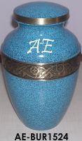 Avalon Blue Brass Cremation Urn