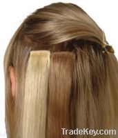 remy hair  PU Weft