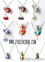 Murano Lampwork Essential Oil Bottle Pendants