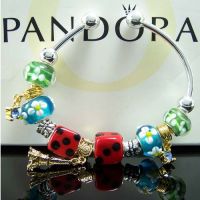 Sell 925 silver multi charms Pan dora Bangle(save 30%shipping cost)