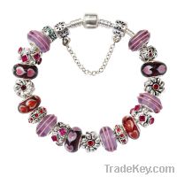 Wholesale beautiful love heart bead charm bracelets AF81