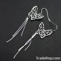 925 sterling silver butterfly earrings jewelry JK1718