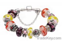 Silver candy dream colorful bead charm bracelets AG71