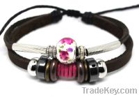 Wholesale charm handmade leather bracelet jewelry HW357