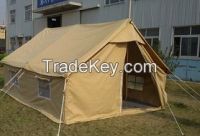 Heavy Duty Double Roofs Canvas Scout Tent, Canvas Family Tent, Outdoor Camping Tent