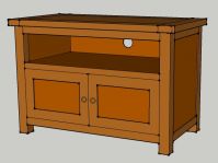 Solidpine TV cabinet