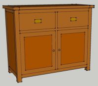 Solid pine sideboard