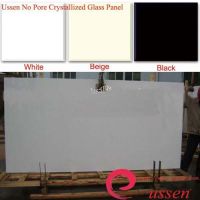 Sell Pure white no pore crystallized glass panel