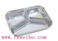3 compartment aluminum foil lunch boxes for meal wb-227-1
