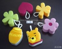 Sell Mix-piece sponge product,netted sponge,animal shape bath sponge