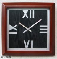 Sell square wood wall clock