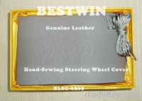 Hand-sewing Leather Steering Wheel Cover