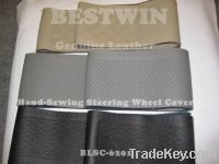 Hand-sewing Leather Steering Wheel Cover 03