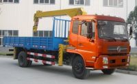 Sell DongFeng TianLong single axle truck mounted crane