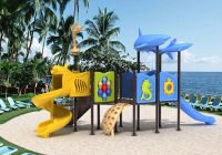 Plastic outdoor playground equipment  Ocean series