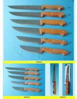Sell kitchen knife with wooden handle