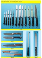 Sell kitchen knife - pp handle, full tang