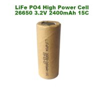 LiFe PO4 EV Battery 26650 2400mah 15C