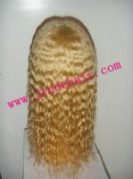 blonde hair wavy lace wig