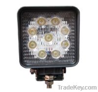 Square 27W LED Work Light 12V/24V Truck SUV ATV Boat Light