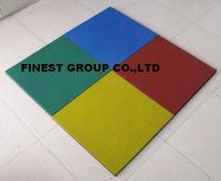 Safety playground rubber tile