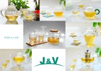 glass ware, glass tea sets, glass coffee sets, glass drinkware