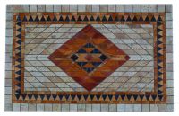 FT520860 Rect.  38\" x 60\" Travertine Mosaic Table Top