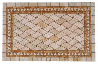 FT520820 Rect.  38\"x 60\" Travertine Mosaic Table Top