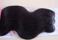 Sell 100% double drown human hair weft