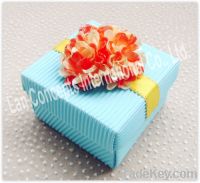 Sell DIY Wedding Favors Box candy box Folding Paper Box with paper flo