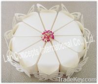 Sell DIY Folding Wedding Box Favors Box candy box  cake shaped