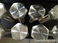 Hastelloy C276. C22. C4.stainless steel hex bolt