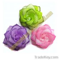 Sell 8CM Rose Flower Hair Clip Hair Flower Hair Bow