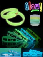 sell Glow silicone wirstband