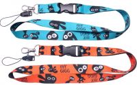 sell heat transfer print lanyard with phone clip