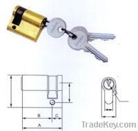 Half Brass Cylinder Lock