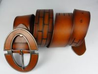 genuine leather belts with fashion buckle