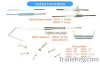 Sell  metal, self-adhesive paper fastener