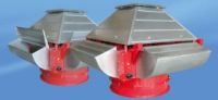 Roof fan for removal of the gases that occur during a fire