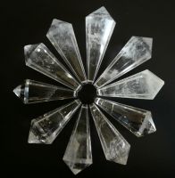 Sell crystal rock quartz plug trimming lamp pendant chandelier