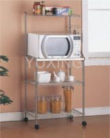 Stainless-steel microwave oven rack