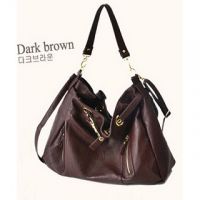 Sell H109C Casual leather bag (Dark brown)