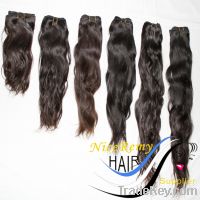 chinese/Indian virgin remy hair weft/natural wave